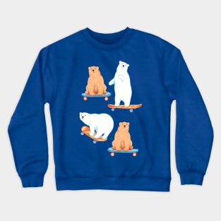 Skateboarding Bears Crewneck Sweatshirt